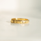 Bague 56 Bague Art nouveau en or jaune 14 carats (585) à gravure florale 58 Facettes