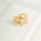 Bague 53 Bague serpent vintage en or jaune 18 carats et diamants 58 Facettes