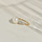 Bague 51.5 Bague Art nouveau en or jaune 14 carats, perle et diamants 58 Facettes