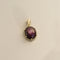 Pendentif Pendentif en or 14K avec rubis étoilé cabochon 1,2 x 1,4 cm 58 Facettes 3152