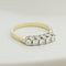 Bague Demi-alliance - Bague en or jaune 14K et diamants 58 Facettes 3140