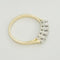 Bague Demi-alliance - Bague en or jaune 14K et diamants 58 Facettes 3140