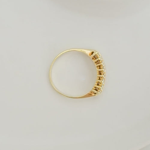 Bague 56 Bague diamantée en or jaune 14 K (0,50 ct) 58 Facettes 3137