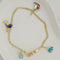 Bracelet Bracelet poissons en or jaune 14K avec pendentifs émaillés 58 Facettes 3138