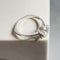 Bague 56 Bague solitaire en or blanc 585 avec diamant et brillants 58 Facettes 3026