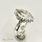 Bague 52.5 Bague antique en or blanc 18 carats avec aquamarine marquise 58 Facettes 2961