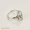 Bague 52.5 Bague antique en or blanc 18 carats avec aquamarine marquise 58 Facettes 2961