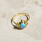 Bague 53 Bague en or 18 carats avec opale noire et diamants 58 Facettes 2899