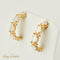 Boucles d'oreilles Boucles d’oreilles vintage en or jaune 14 carats aux opales 58 Facettes 2870