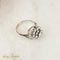 Bague 51.5 Bague vintage en or blanc 14 carats avec diamants 58 Facettes 2825