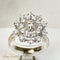 Bague 55 Bague en or blanc 14 carats avec diamants taille brillant 58 Facettes 2824