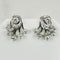 Boucles d'oreilles Boucles d’oreilles en or blanc 14 carats avec diamants 58 Facettes 2822