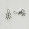 Boucles d'oreilles Boucles d’oreilles en or blanc 14 carats avec diamants 58 Facettes 2822