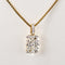 Pendentif Pendentif vintage rectangulaire en or 750 et diamants 58 Facettes 2655