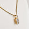 Pendentif Pendentif vintage rectangulaire en or 750 et diamants 58 Facettes 2655