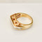 Bague 55 Bague en or jaune 750 avec diamants taille baguette et brillant 58 Facettes 2668