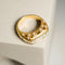 Bague 55 Bague en or jaune 750 avec diamants taille baguette et brillant 58 Facettes 2668