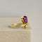 Bague 56 Bague délicate en or 18 carats avec améthyste et diamant 58 Facettes 2627