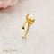Bague 55 Bague perle en or jaune 14 carats 58 Facettes 2650