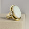 Bague 63 Bague cocktail vintage - Opale et diamants en or jaune 14K 58 Facettes 2619