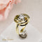 Bague 52.5 Bague solitaire - Diamant taille brillant en or jaune 14 carats 58 Facettes 2584