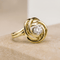 Bague 52.5 Solitaire - Bague en or jaune 14 carats diamant 58 Facettes 2584