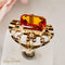 Bague 53 Bague citrine taille émeraude en or jaune 14 carats 12 ct 58 Facettes 2535