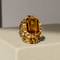 Bague 53 Ring en or jaune 14 carats avec citrine 58 Facettes 2535
