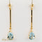 Boucles d'oreilles Boucles d'oreilles pendantes en or 750 avec aquamarines 58 Facettes 2537