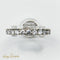 Bague 50 Bague mémoire en or blanc 750 avec 22 diamants 58 Facettes 2525