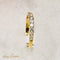 Bague 61.5 Bague demi-alliance en or jaune 18 carats avec diamants 58 Facettes 2506