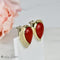 Boucles d'oreilles Ohrclips - Boucles d’oreilles en or jaune 18 carats, corail et diamants 58 Facettes 1850