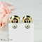 Boucles d'oreilles Ohrclips - Boucles d’oreilles en or jaune 18 carats, corail et diamants 58 Facettes 1850