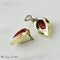 Boucles d'oreilles Ohrclips - Boucles d’oreilles en or jaune 18 carats, corail et diamants 58 Facettes 1850