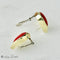 Boucles d'oreilles Ohrclips - Boucles d’oreilles en or jaune 18 carats, corail et diamants 58 Facettes 1850