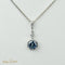 Collier Collier en or blanc 750 avec aquamarine et diamants 58 Facettes 2139