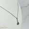 Collier Collier en or blanc 750 avec aquamarine et diamants 58 Facettes 2139