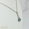 Collier Collier en or blanc 750 avec aquamarine et diamants 58 Facettes 2139