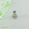 Pendentif Pendentif en or blanc 14 carats avec diamants taille brillant 58 Facettes 2313