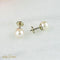 Boucles d'oreilles Ohrstecker - Perles en or jaune 18K 58 Facettes 1949
