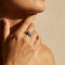 Bague 53 Bague en or blanc 585 avec 20 diamants taille brillant 58 Facettes 1619