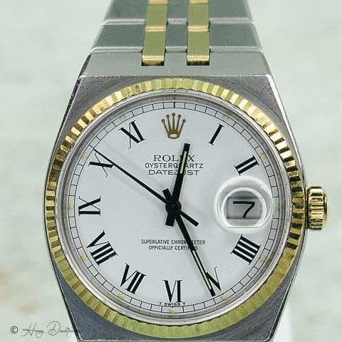 Montre Rolex Oysterquartz Datejust - Montre homme en acier et or, réf. 17013 58 Facettes 1529