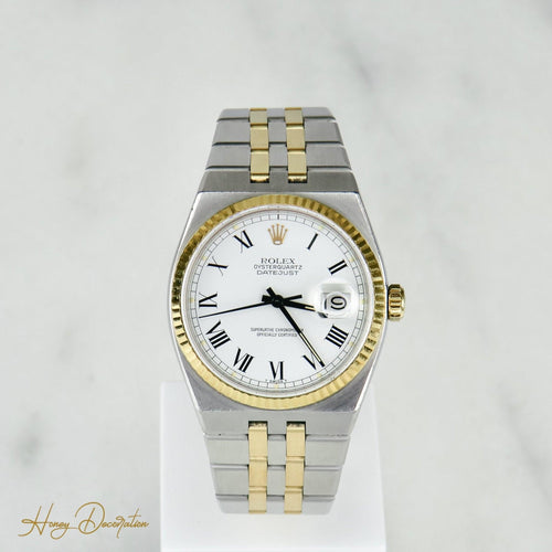 Montre Rolex Oysterquartz Datejust - Montre homme en acier et or, réf. 17013 58 Facettes 1529