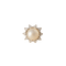 Bague 54 Vintage - Bague en or blanc avec perle Mabe et 10 diamants 58 Facettes HJ250119