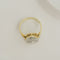 Bague 54 Bague Art déco en or jaune 14K et diamants 58 Facettes 3143
