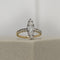 Bague 54 Bague navette édouardienne en or jaune 585 avec diamants 58 Facettes 2919