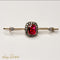 Broche Broche ancienne - 18 carats or jaune avec rubis, saphirs et diamants 58 Facettes 2656