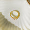 Bague 52.5 Bague halo en or jaune 18 carats avec diamants brillants 58 Facettes 2952