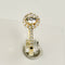 Bague 52.5 Bague halo en or jaune 18 carats avec diamants brillants 58 Facettes 2952