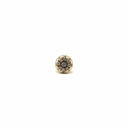 Bague 57 Bague chou or rose et pierres synthétiques 58 Facettes Z1351777